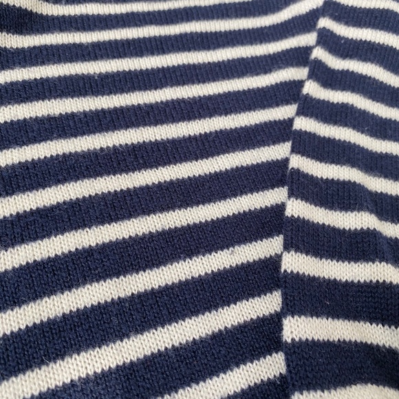 Lauren Ralph Lauren Navy & White Striped Pullover Sweater - Picture 2 of 12